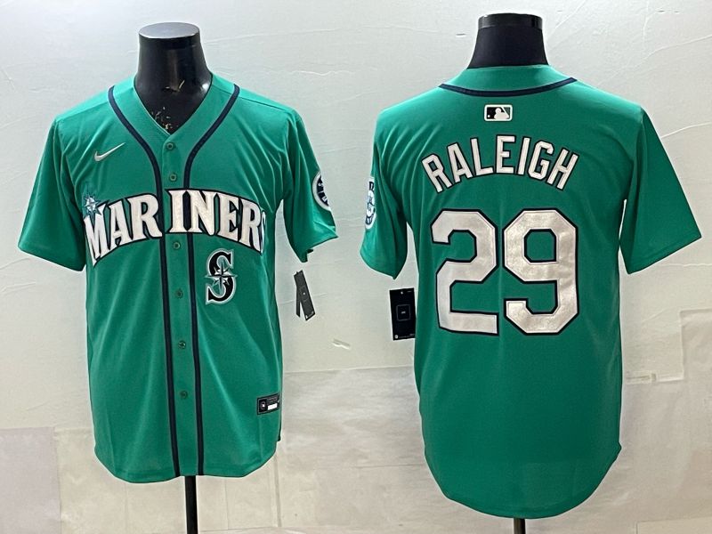 Men Seattle Mariners #29 Raleigh Green Game Nike MLB 2025 Jersey 0010